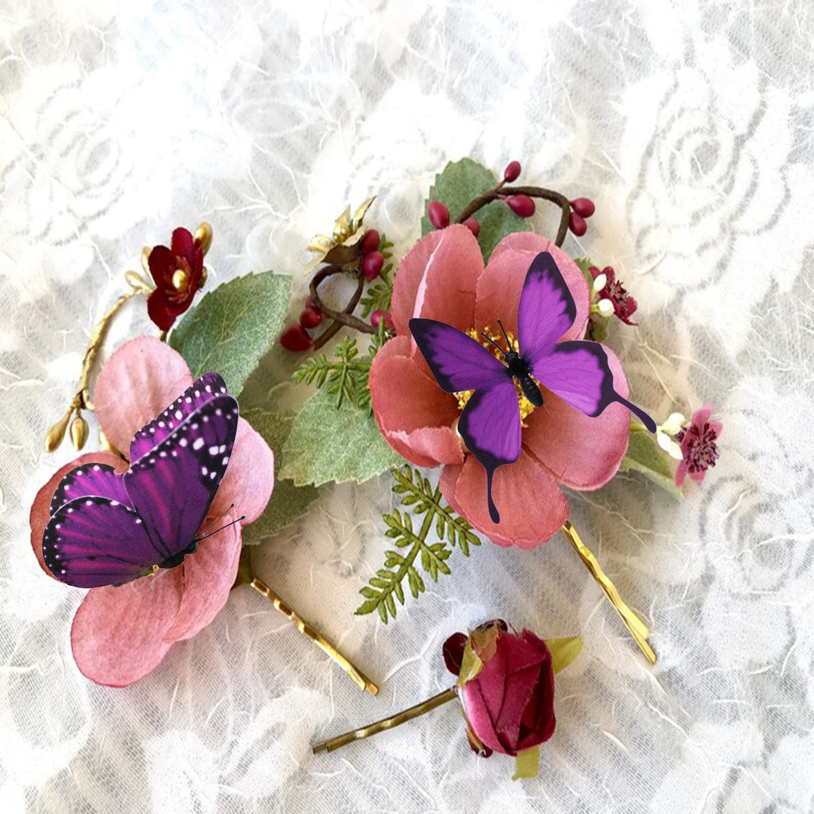 Perfso 12pcs 2size Butterfly Decorations, Simulated Butterflies, 3D Butterfly