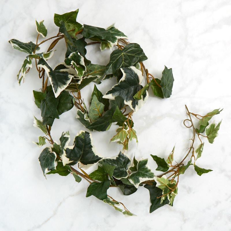 Set of 2 Variegated Artificial Ivy Greenery Garlands – 68″ Long, each