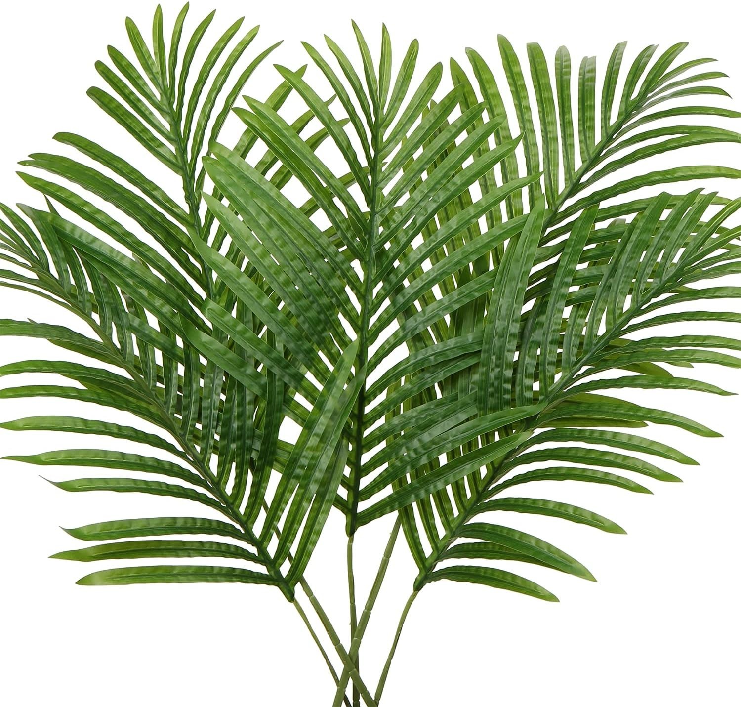 Realistic 34-Inch Artificial Palm Leaves – Perfect for Weddings and Home Decor