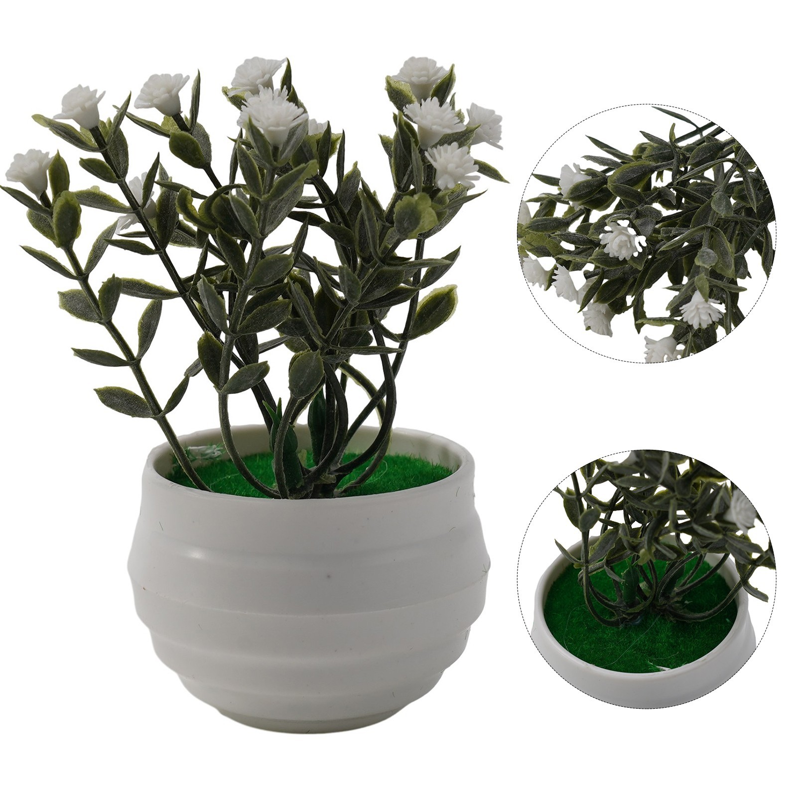 Simulation Gypsophila Small Potted Fake Flower Pot 11*9cm Artificial Flower