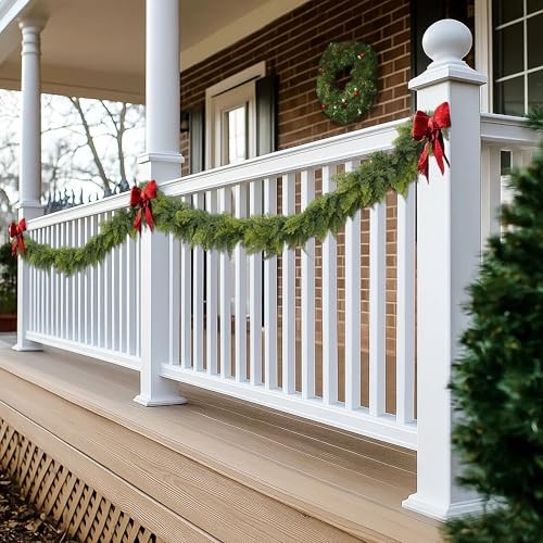 9FT Real Touch Norfolk Christmas Pine Garland Set of Lifelike Artificial 2