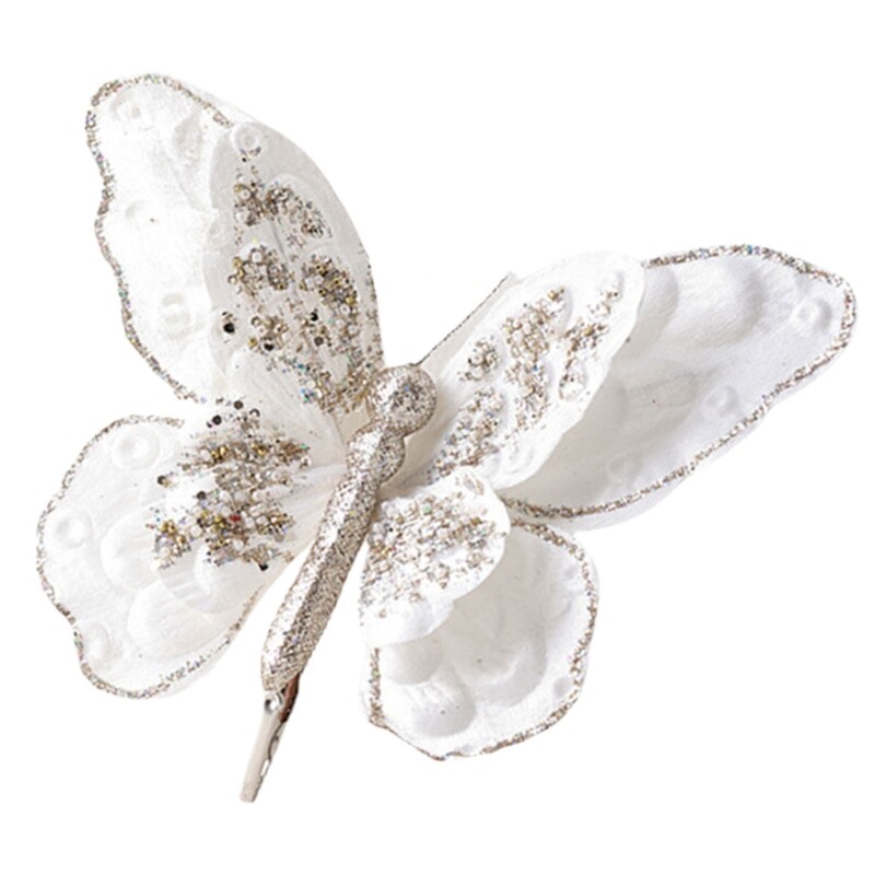Artificial Butterfly Clip for Spring Party Home Stylish Florals Embellishments