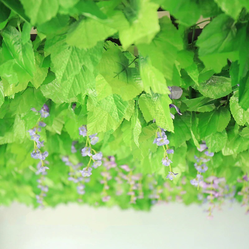 5pc Artificial ivy green silk hanging vine leaf plant vine leave home wall decor