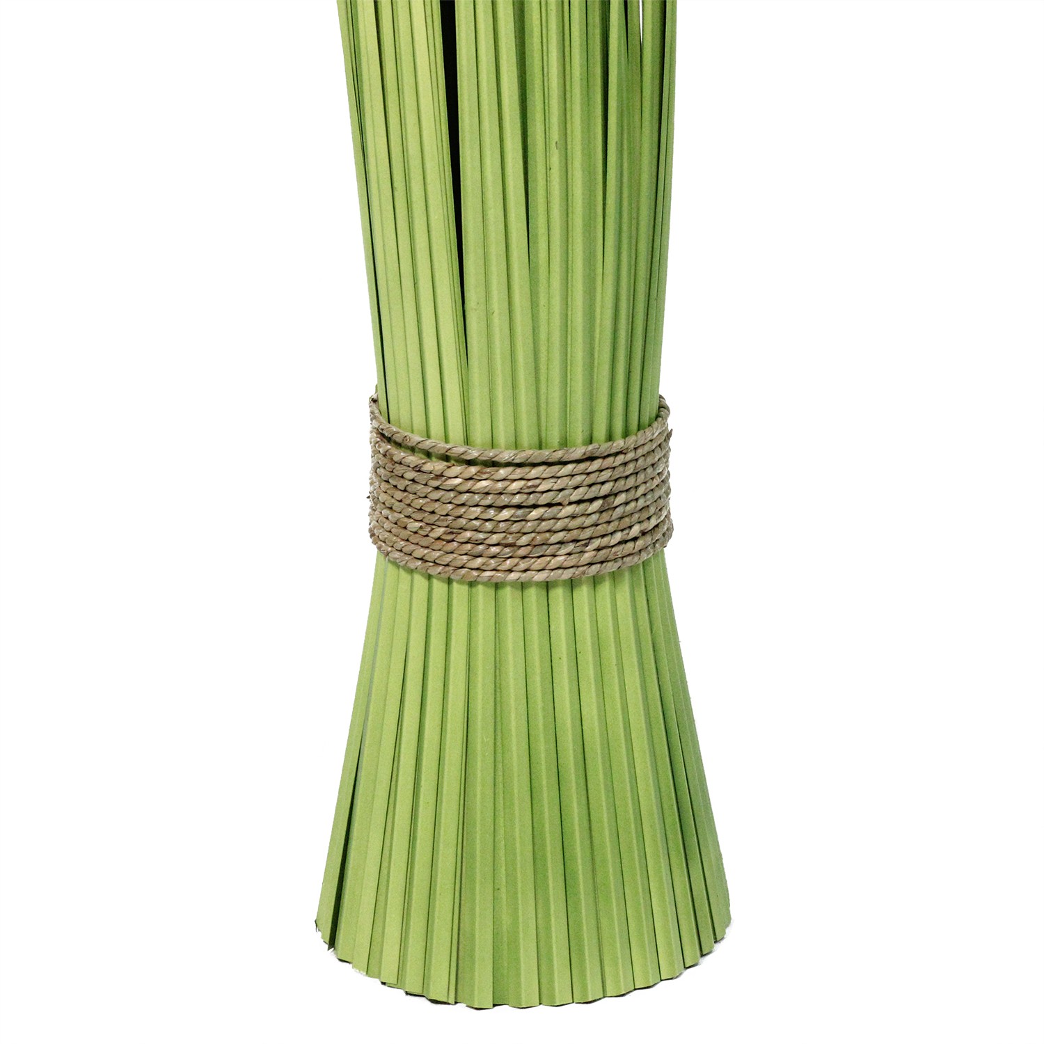 Northlight 37.75″ Green Yellow Artificial Onion Grass Bundle Wrapped Tan Rope