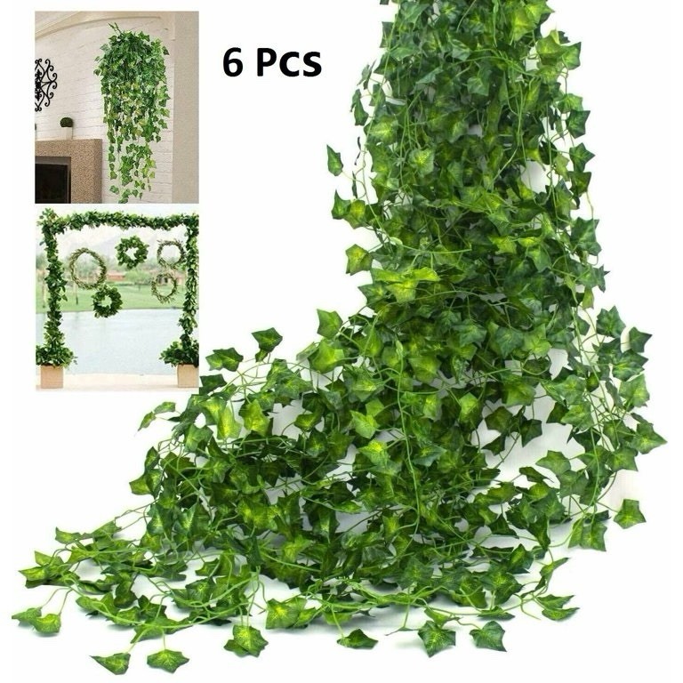 12 Pack 84 Feet Fake Ivy Leaves Artificial Garland Greenery Hanging Plant Decor