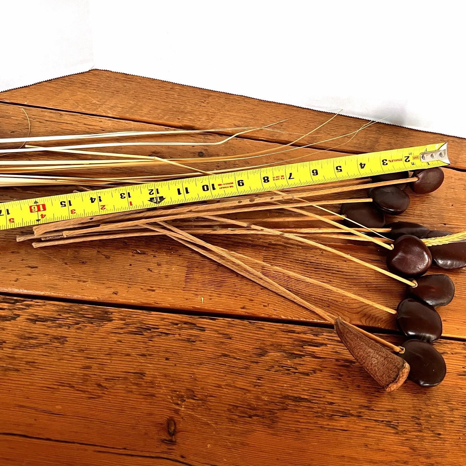Wood Seed Pods W/Stem (11x) For Floral Arrangements Vases Decor MCM