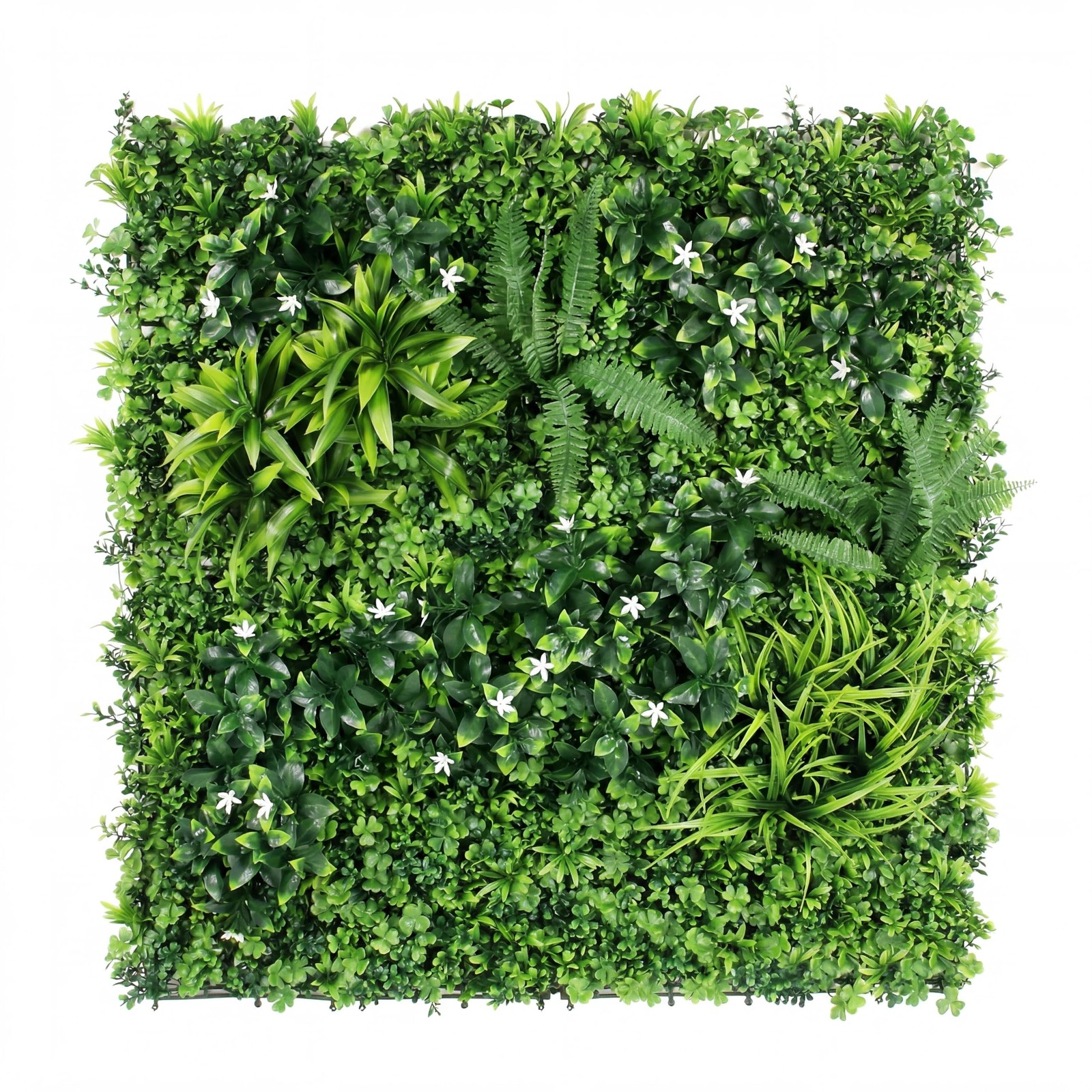 6-Pack Artificial Boxwood Wall Panels 40x40in Each 6-Plant Mix for Weddings