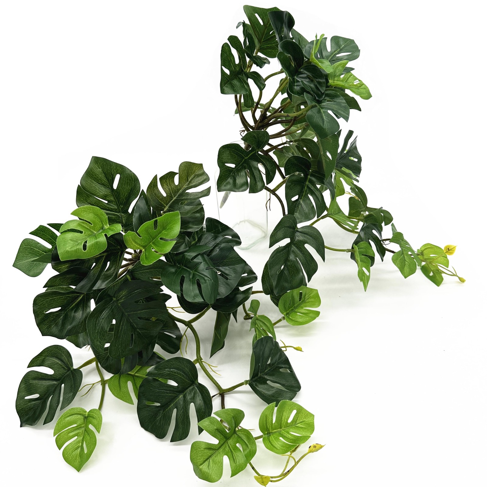 Fake Plants Hanging Small Faux Potted Ivy Vine Artificial Monstera Mini Faux …
