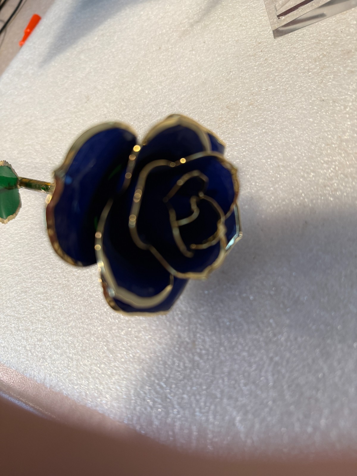 24K Plated Gold Dipped Rose with Stand – Gift for Her