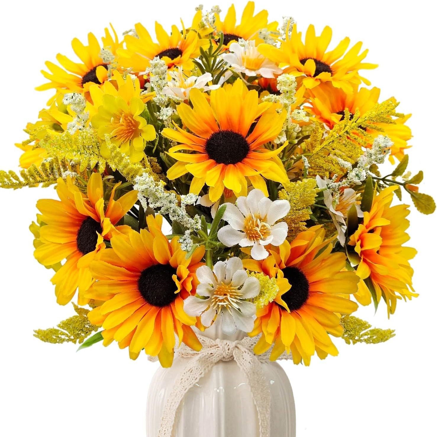 Girasoles Artificiales Decoration home Sunflowers Hogar Espiga Tres Girasoles US