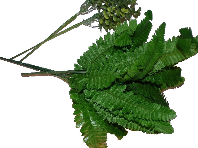 10 CT lot Artificial Fern leaf stems Outdoor indoor Decor floral foam pk KSbx