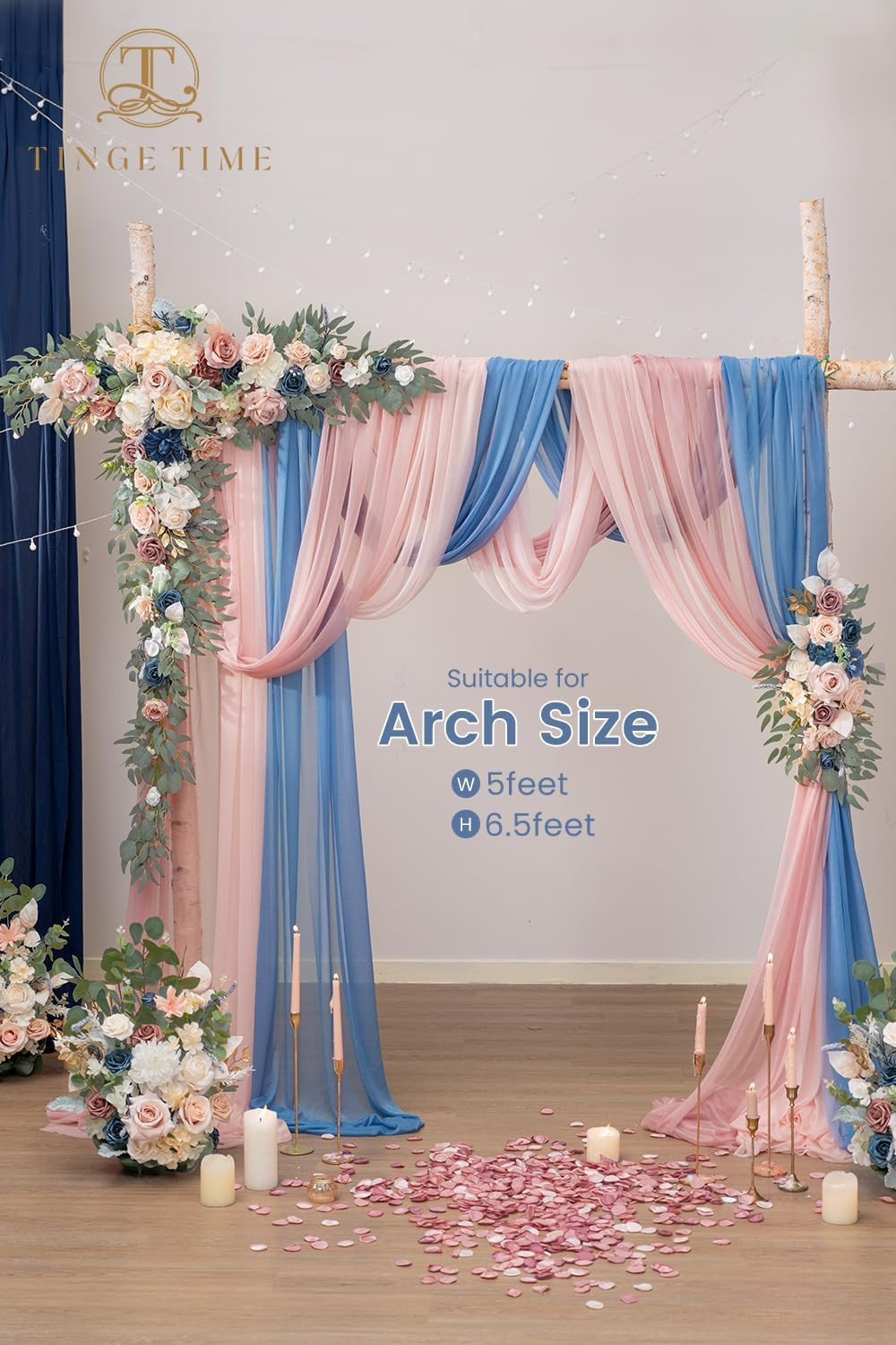 Artificial Arch Flowers Kit – 5 Silk Floral Arrangements for Weddings & Events