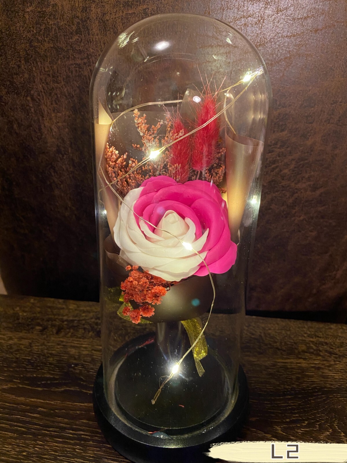 Romantic Home Decor Gifts Artificial Flower Gift multicolor Rose with Led Lights