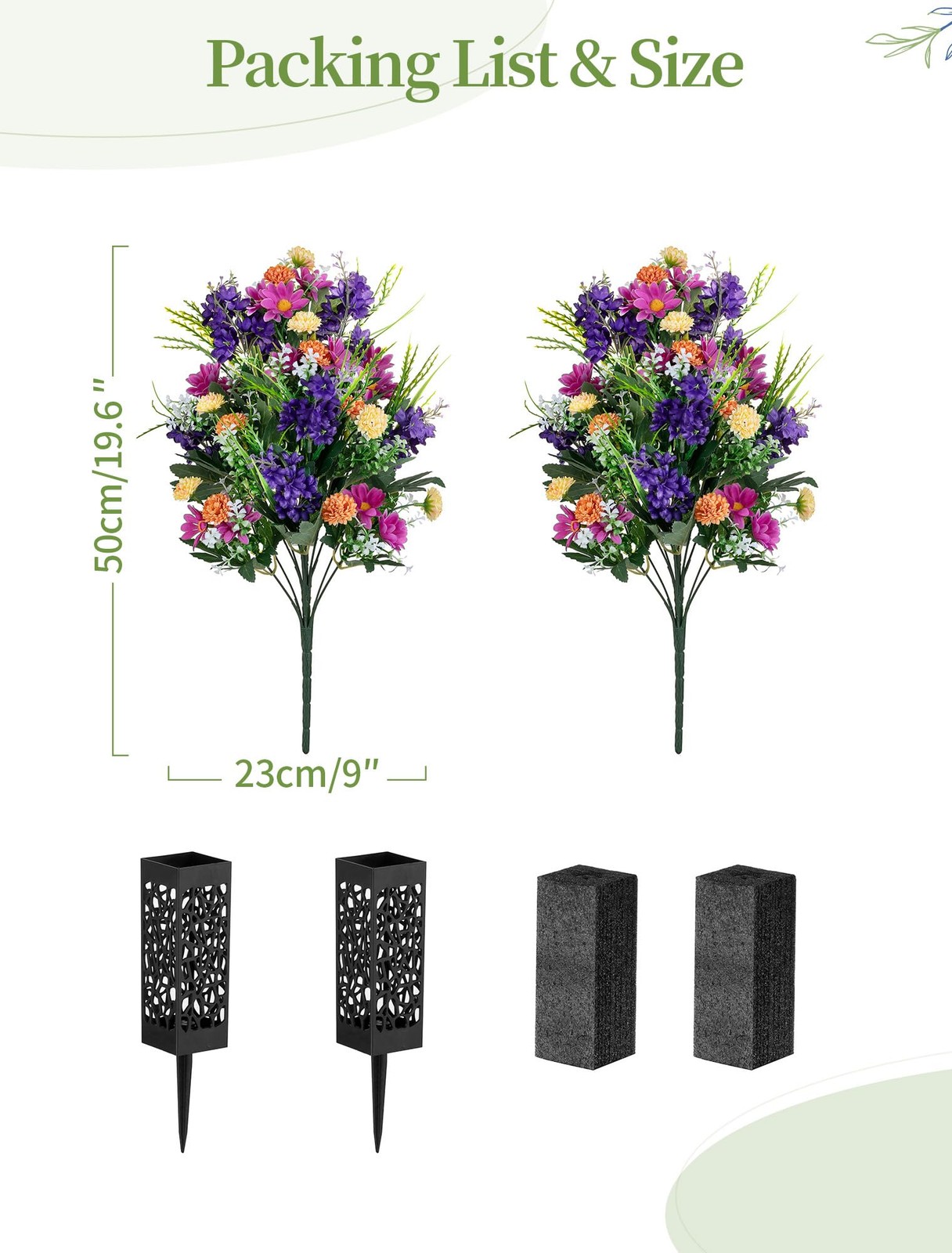 Artificial Cemetery Flowers for Grave: Memorial Day Flowers for Cemetery – Ou