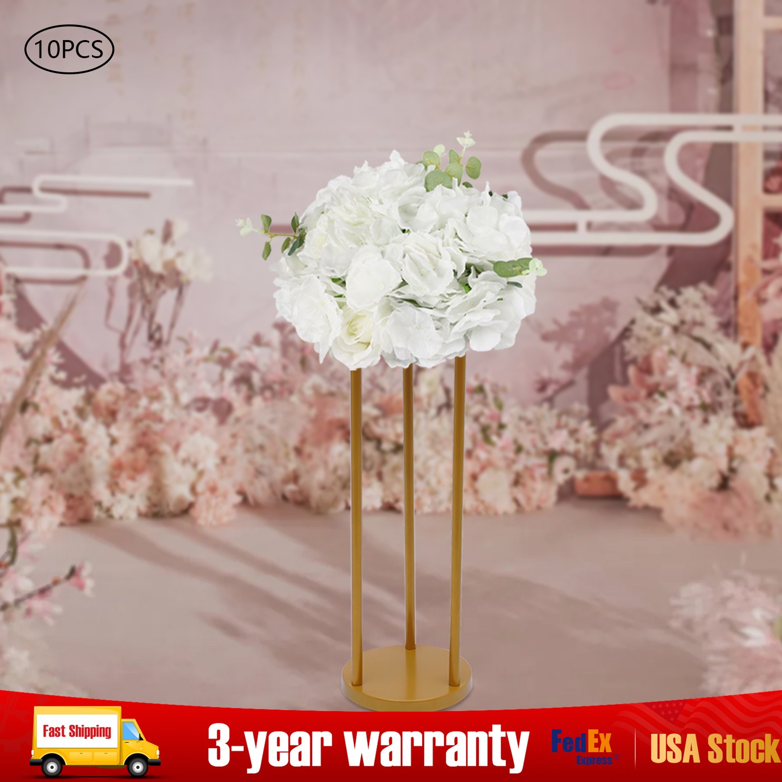 NEW 10X Artificial Flower Ball 12 Heads Wedding Flower Balls for Centerpieces