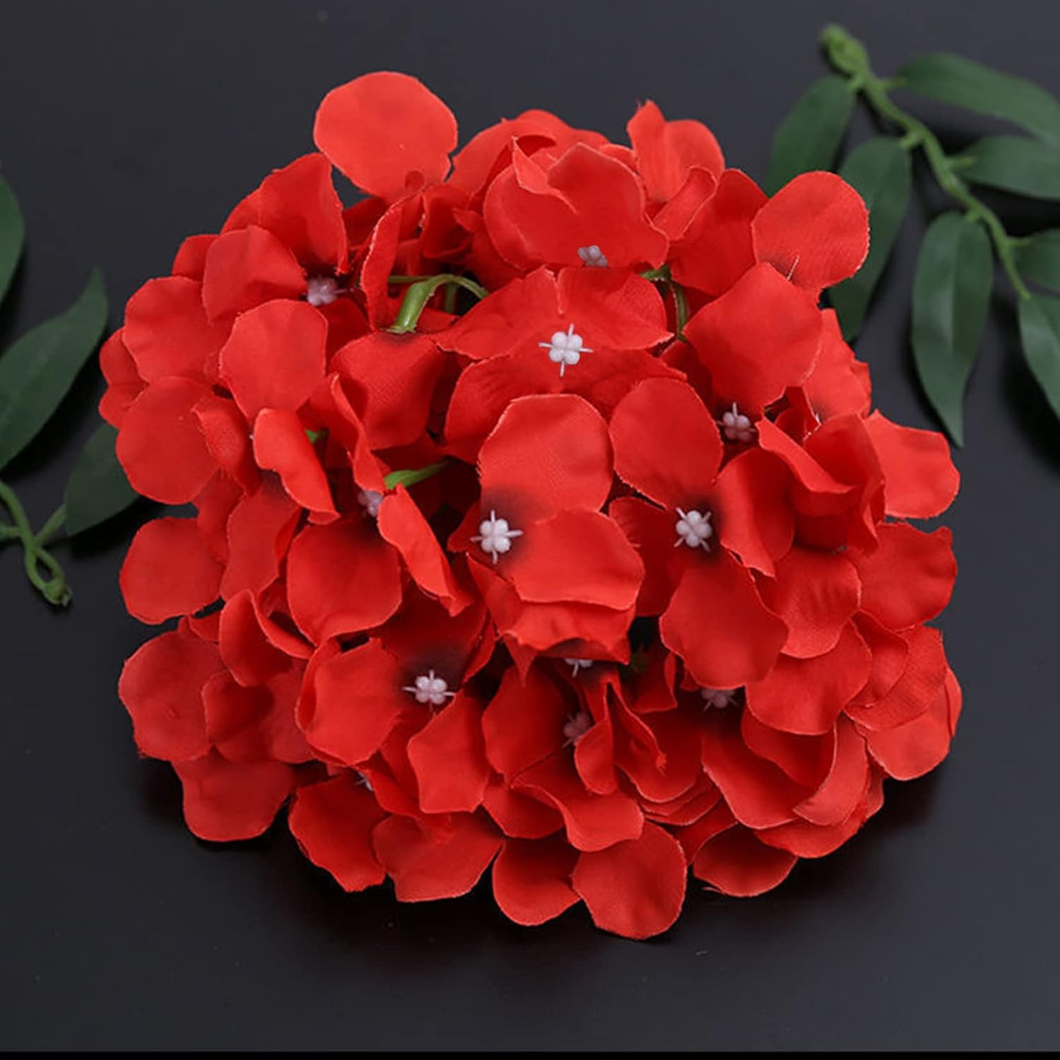 Fagushome Silk Hydrangea Heads 36 Pcs Artificial Flowers Heads and 3 Dozens Stem