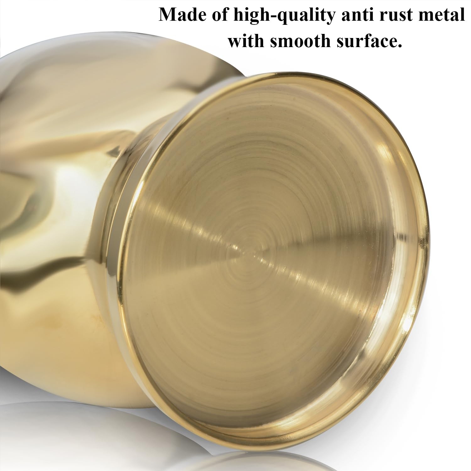 Metal Vase Centerpiece Decoration, Stainless Steel Tabletop Flower Gold Vases…