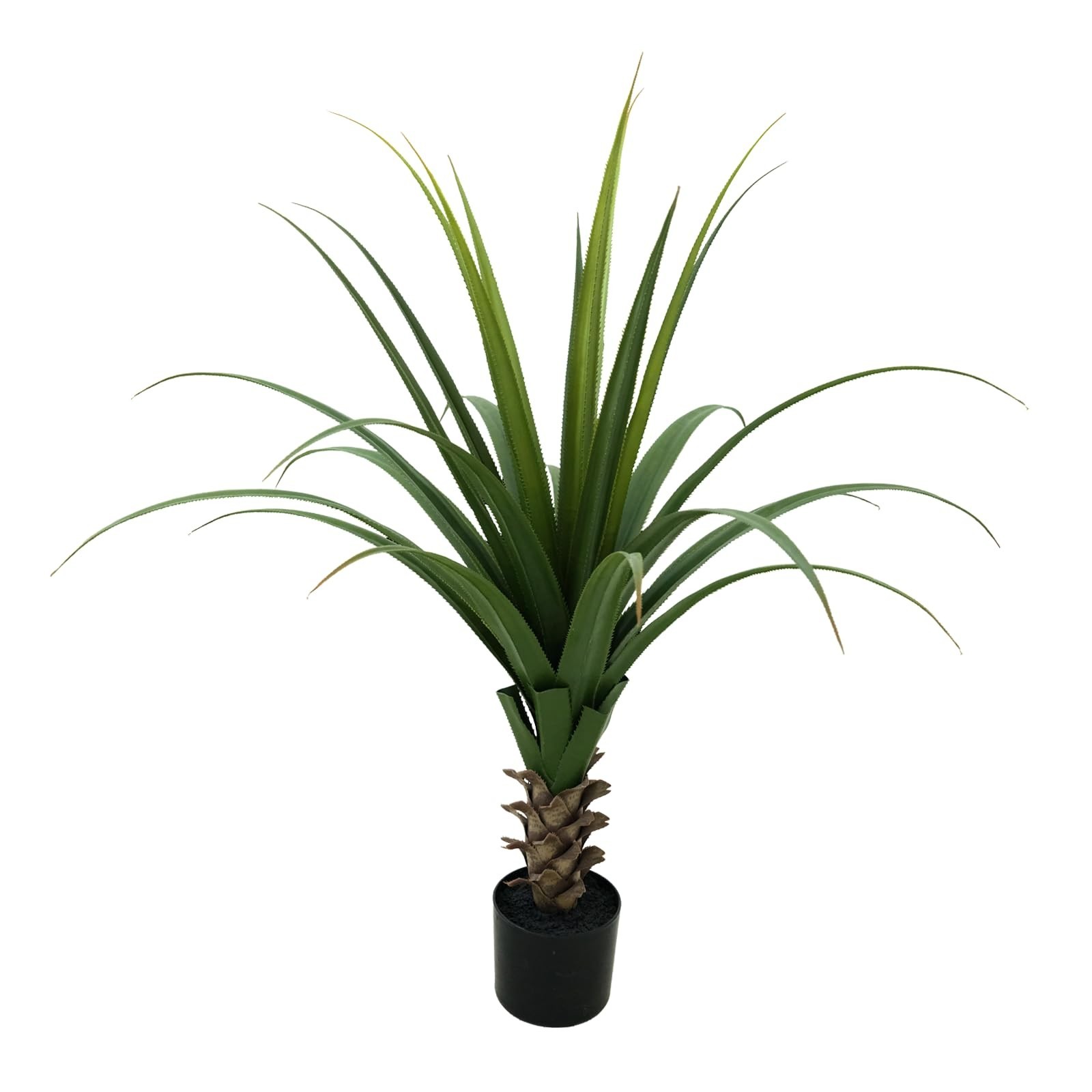 4FT Faux Spiked Agave Plant in Pot – Realistic Indoor/Outdoor Decor for Home, Ga