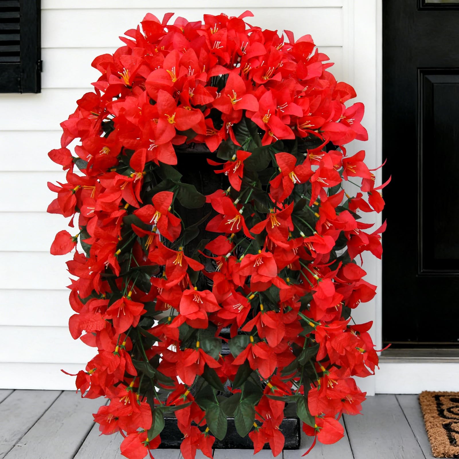 Faux Bougainvillea Artificial Flowers Plants for Outdoor Outside Summer UV Re…