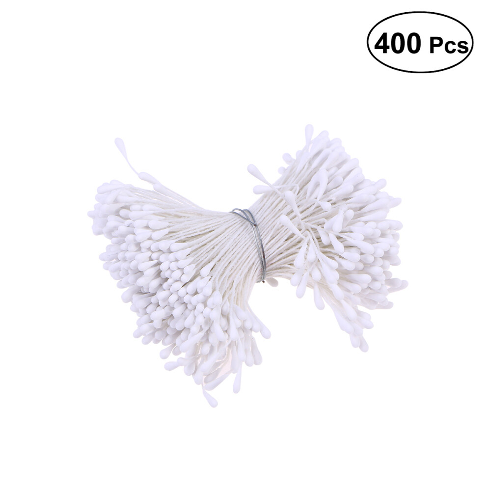 400 Pcs/set Simulated Stamens Pearlized Flower Making Supplies Floral Buds