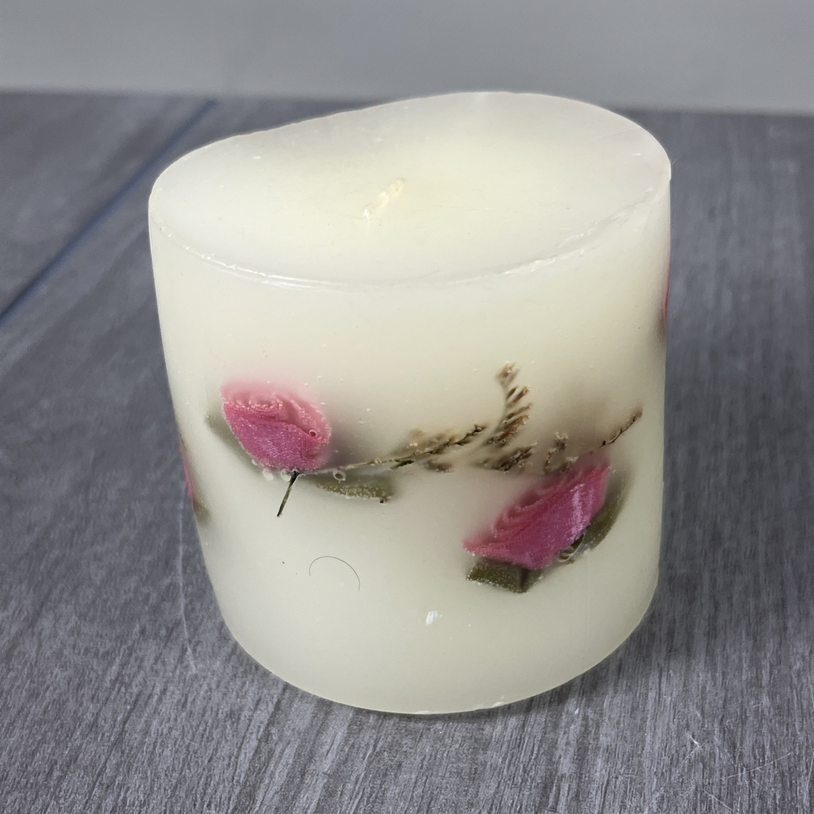 Handmade Candle with Dried Flowers Free Standing Home Decor Gift Idea