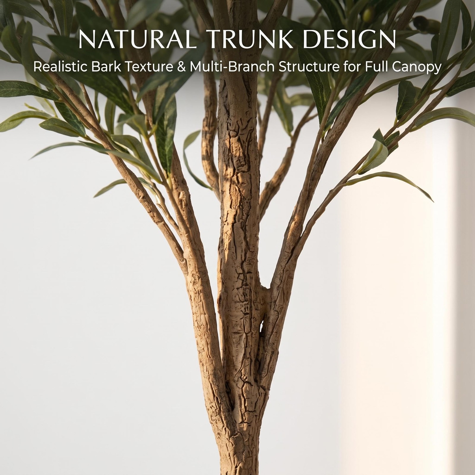 Garvee 5.3FT Artificial Olive Tree in Pot Fake Olive Plants with Nautral Leaves