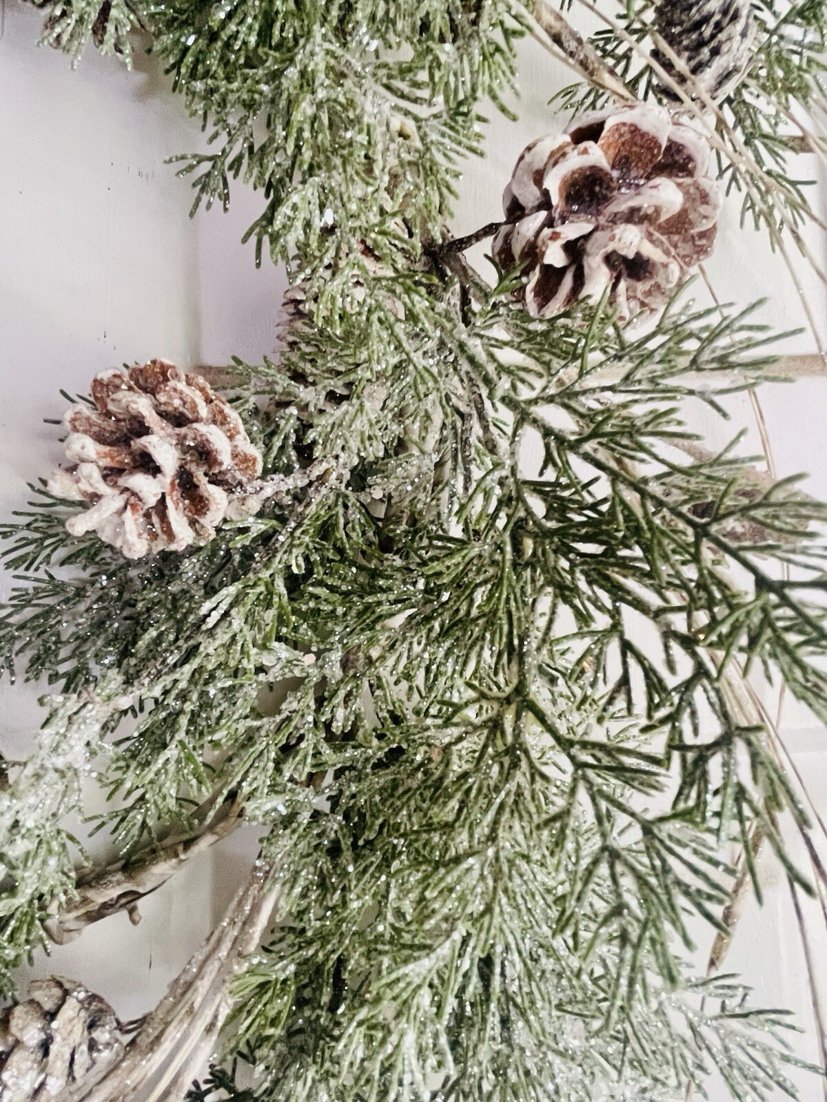 Birch Tipped Cedar Winter Or Christmas Wreath