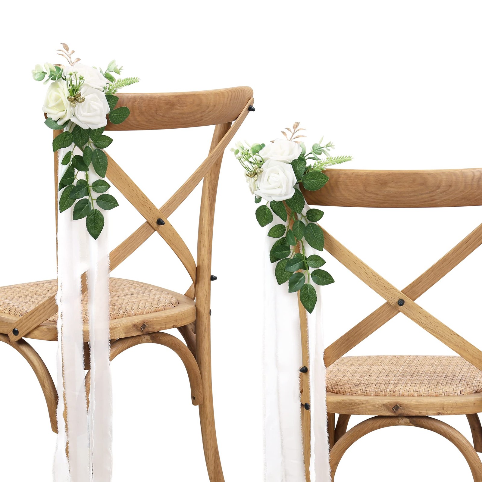 Wedding Aisle Decorations for Wedding Ceremony Set of 10 Pew Flowers for Chur…