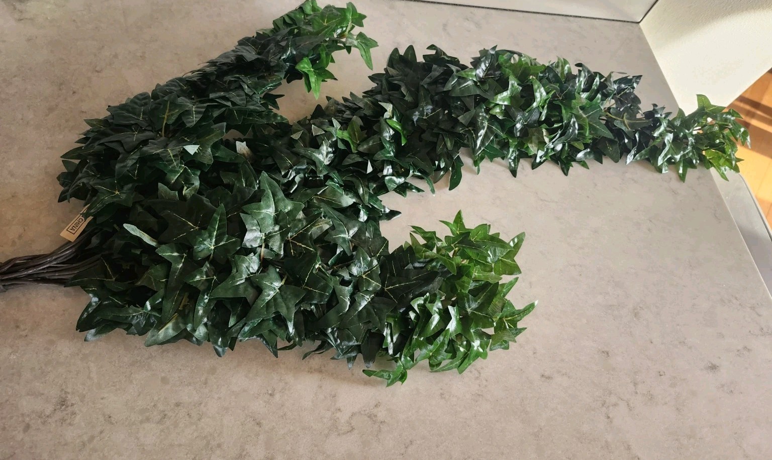 New Artificial Silk Faux Green Ivy Plant Pick Stem Bunch Approx 31″ 14″ Inches