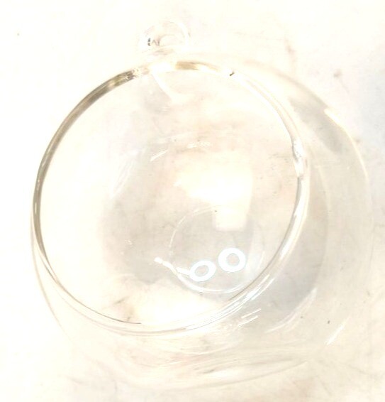 Clear Glass Hanging Ball, Orbs, Ornaments With Jute Twine For Decor Set Of 3