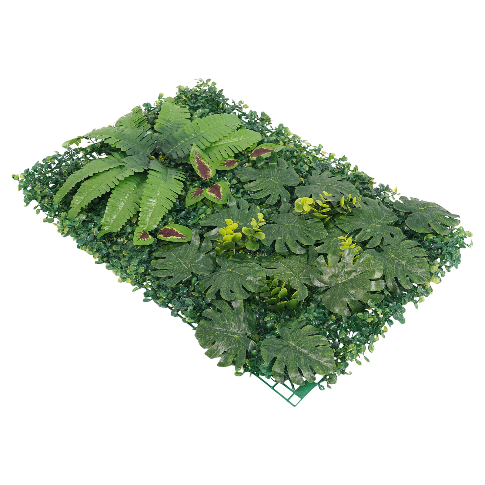 6pcs Artificial Plant Foliage Hedge Grass Mat Greenery Wall Fence Panel Green