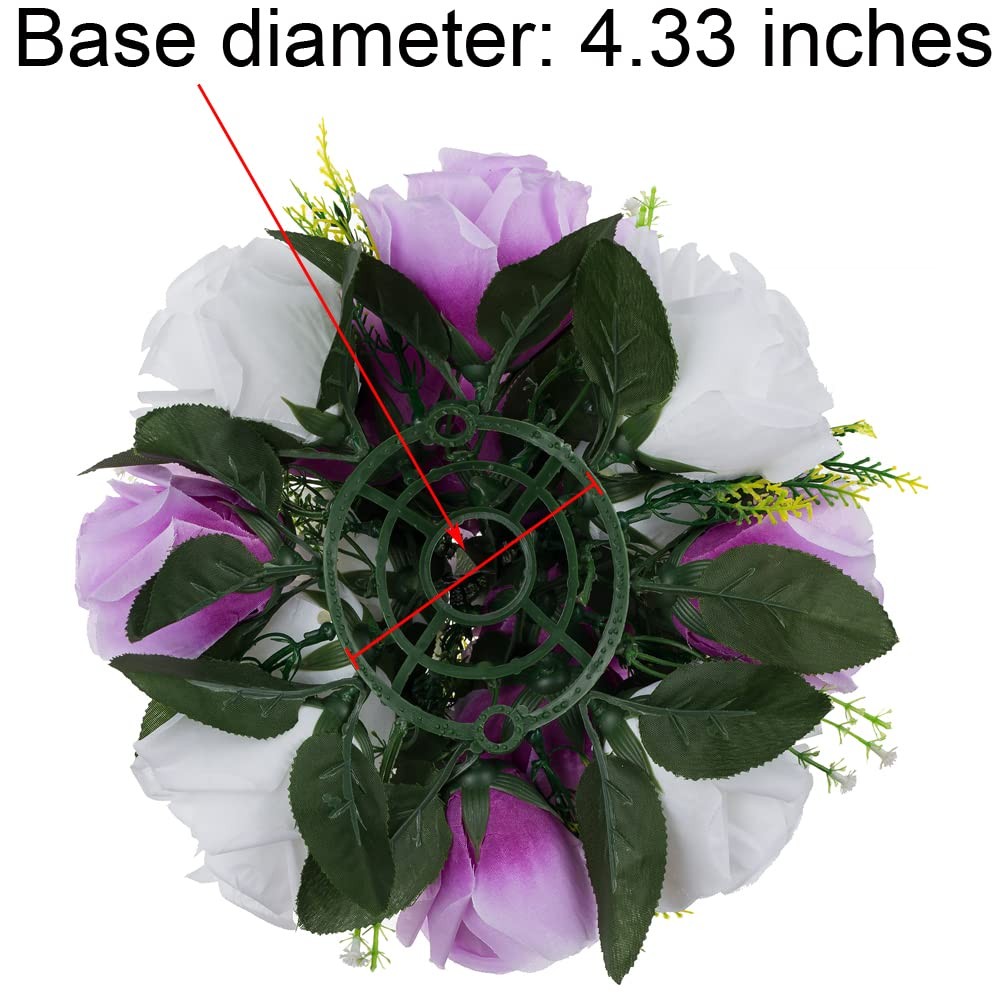 2 PCS Flower Centerpieces For Wedding Tables Lilac White Balls Party Decor