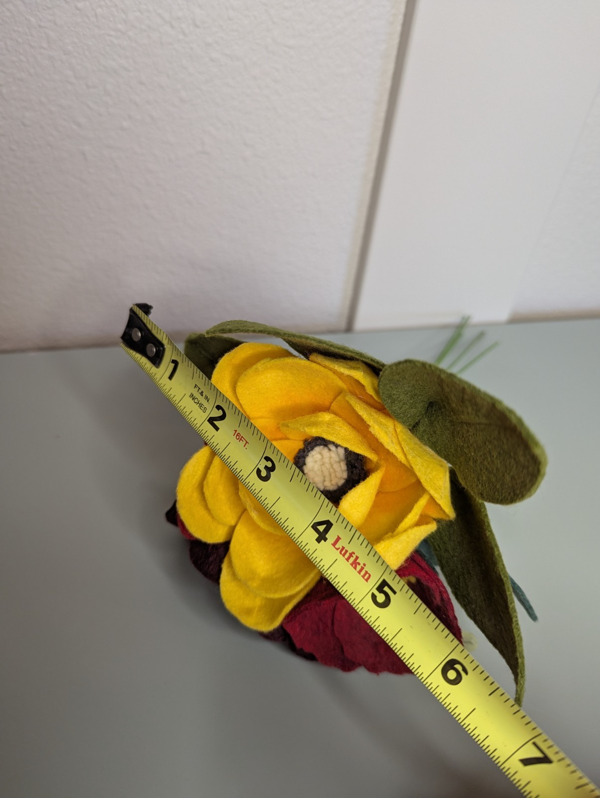 Beautiful Hand Cut Wool Blend Felt Flower Bouquet Gift Wrapped/Great Gift Idea!