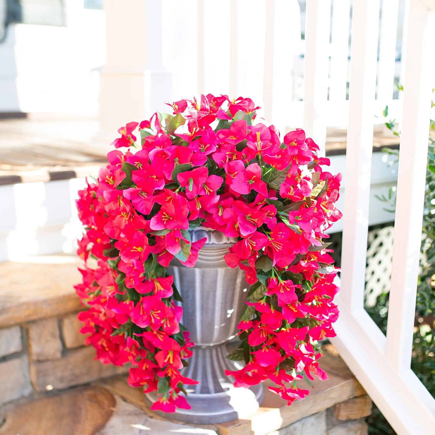 Faux Bougainvillea Artificial Flowers Plants for Outdoors outside Decoration