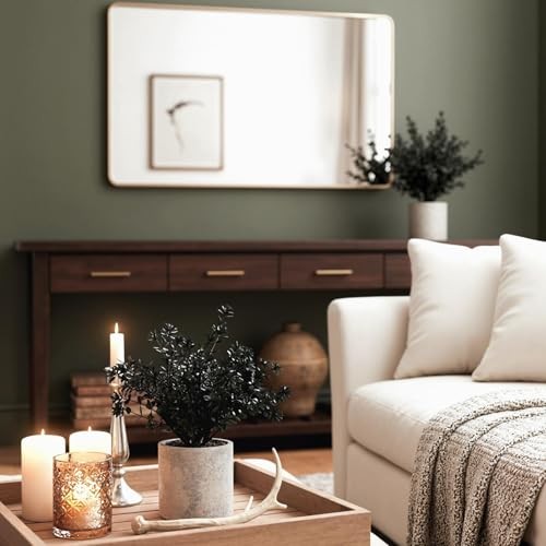PCS Small Fake Plants Decor, Eucalyptus Artificial Greenery Potted 2 Black