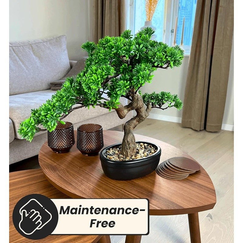 Lifelike Fake Bonsai Tree Natural Look No Maintenance Home Office Décor Gift New