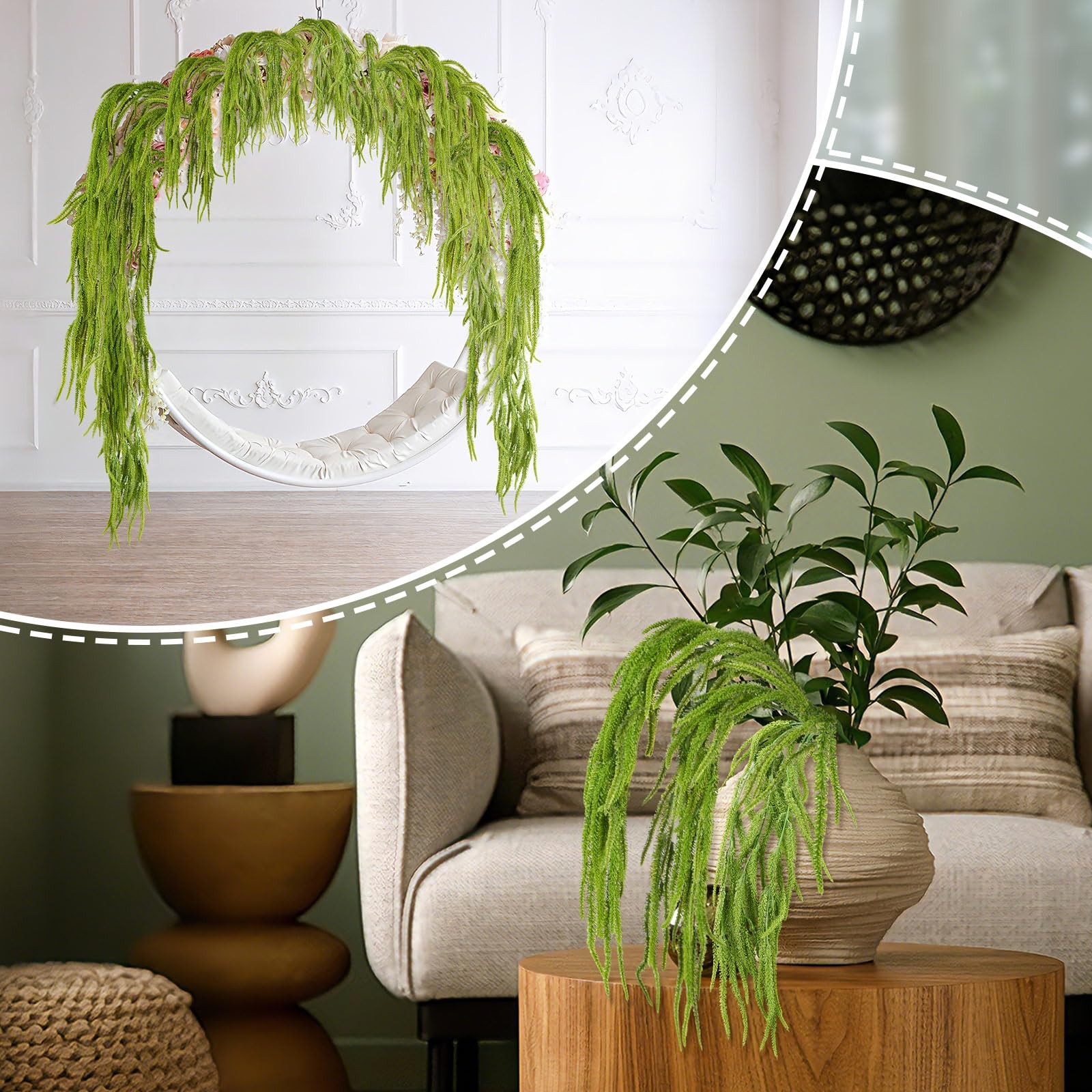 12 Pcs Amaranthus Artificial Flower Faux Amaranthus Hanging Plants Dried Pres…