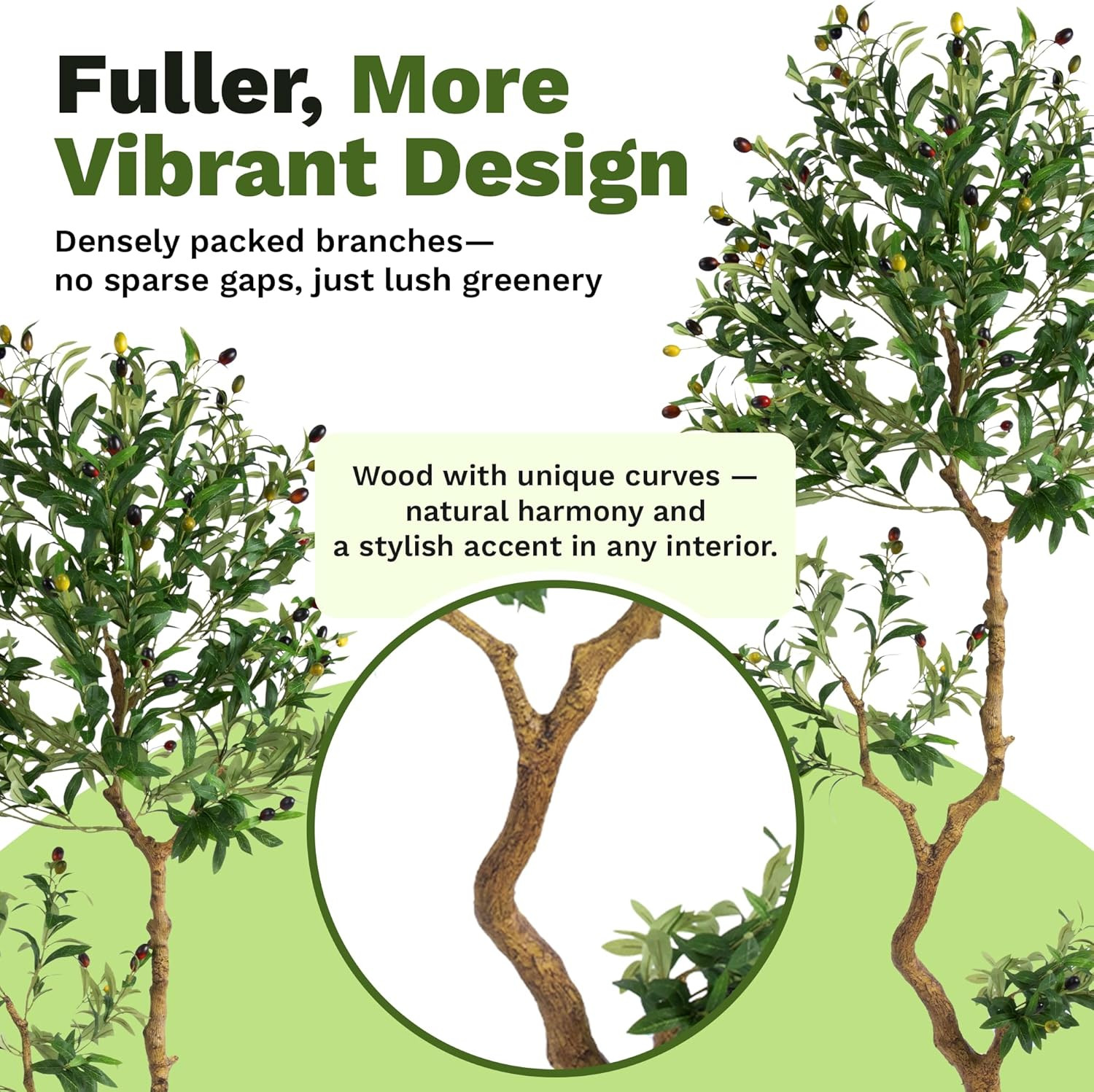 6ft Fake Olive Tree – Realistic Faux Plant for Home & Office Decor