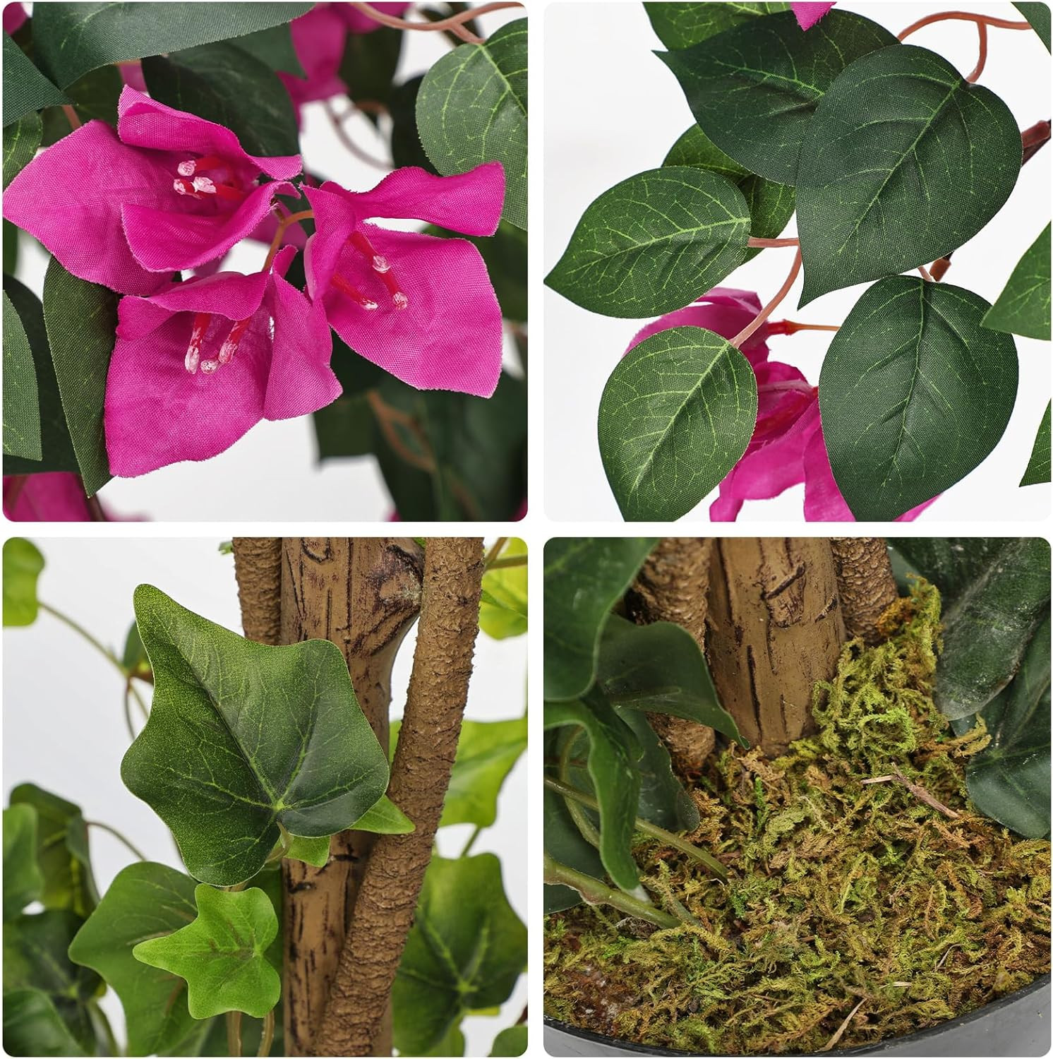 4.92FT Pink Faux Bougainvillea Tree for Home & Office Décor