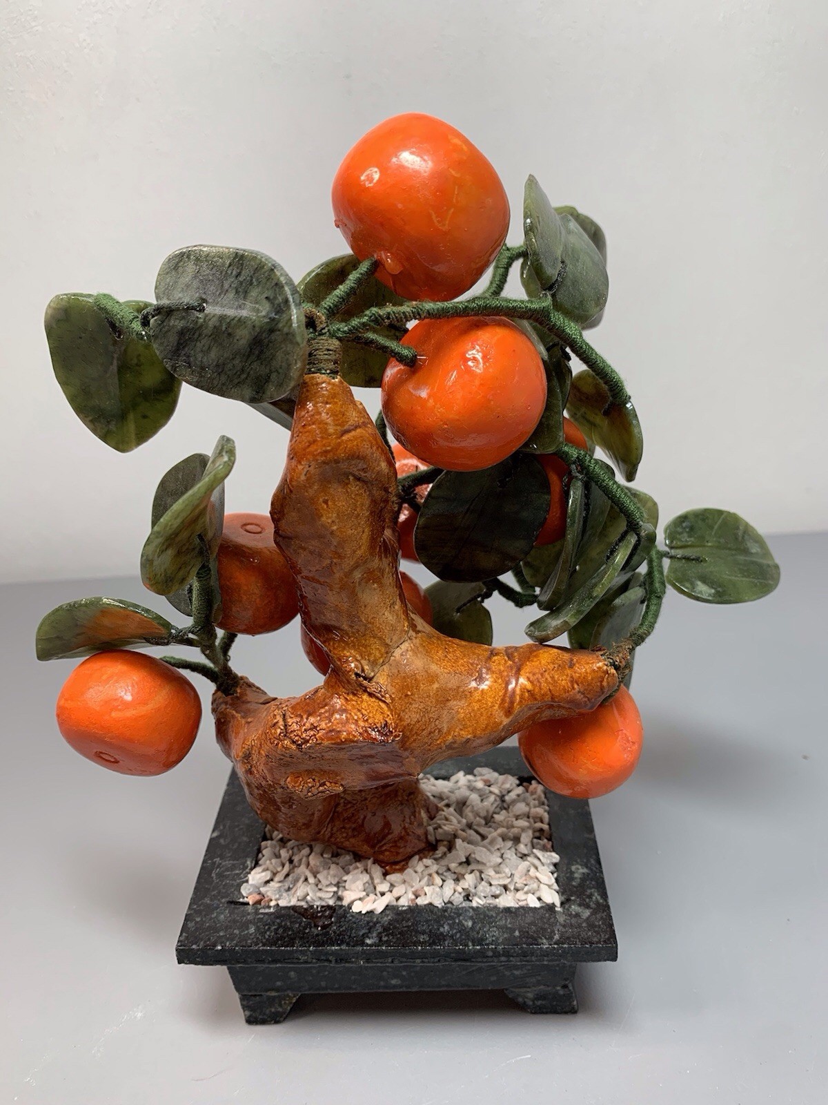 Jade Mandarin Artificial Bonsai Tree Asian Japan Feug Shui Good Luck, Fortune