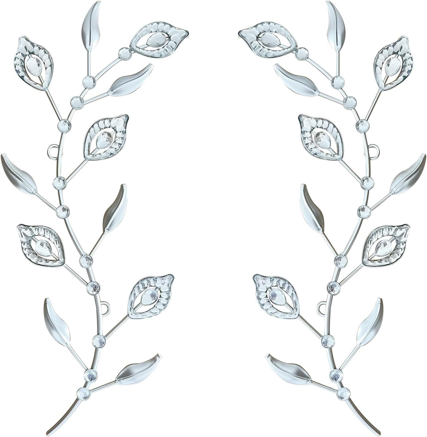 2 Set Metal Tree Leaf Wall Art Home Decor Living Room Bedroom Dining Room Bling