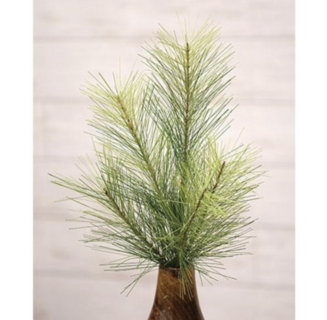 21″ Stone Pine Floral Pick Decor