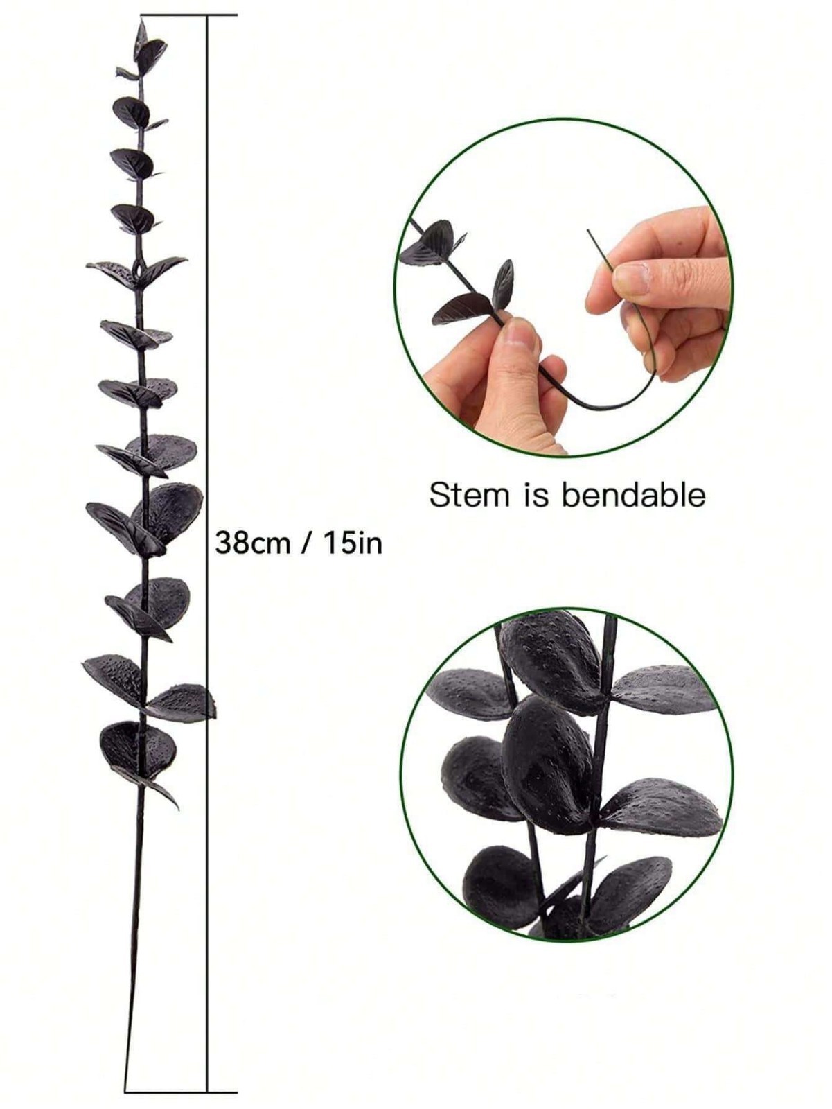 Artificial Eucalyptus Stems Faux Greenery Wedding Bouquet Home Decor Plant