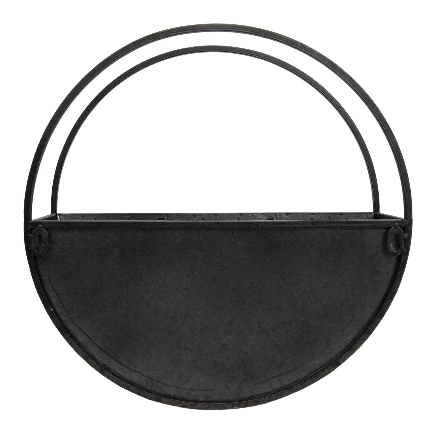 Rustic Farmhouse Cottagecore Metal Round Wall Planter Country Wreath