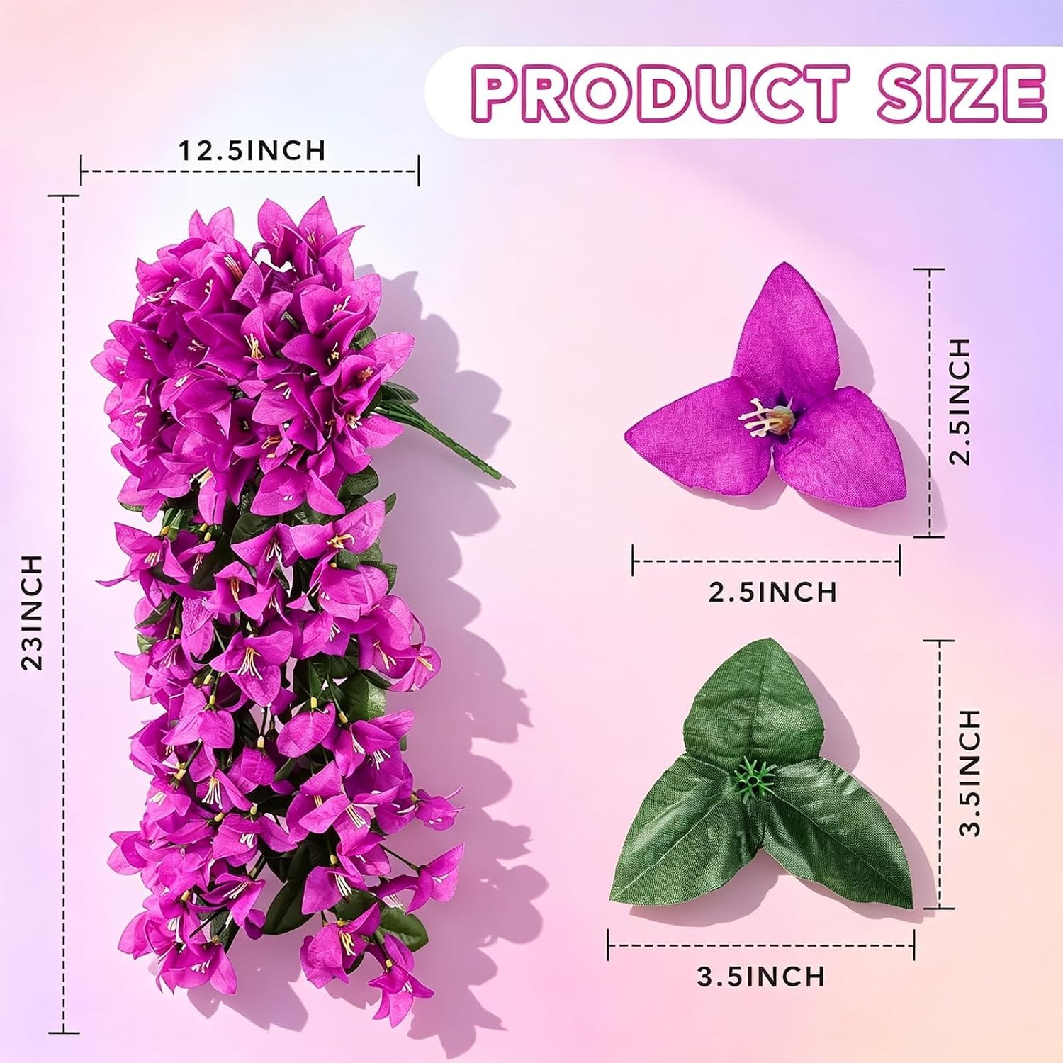 Versatile Artificial Fuchsia Bougainvillea Bundle