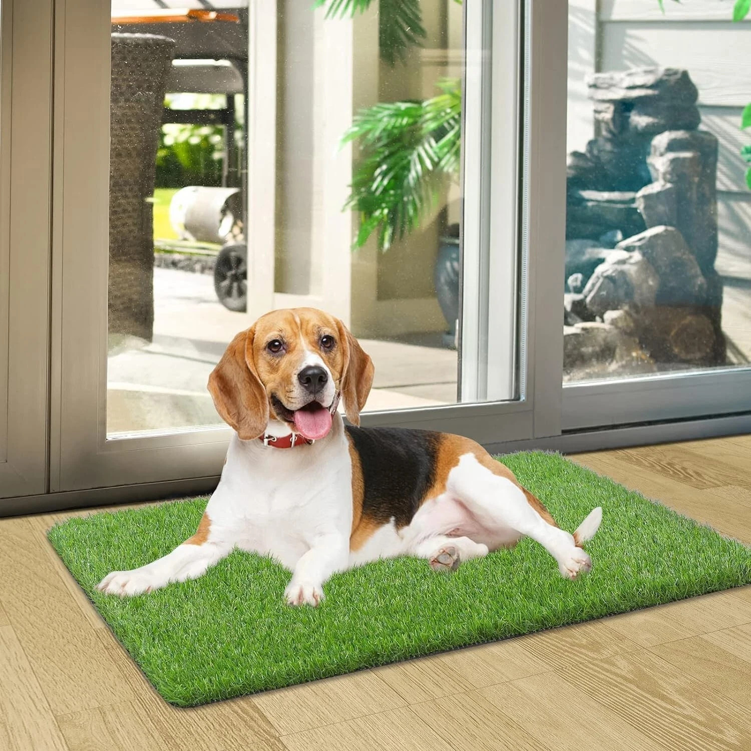 Artificial Grass Door Mat, Turf Grass Front Door Mats Outdoor/Indoor 17” x 30”