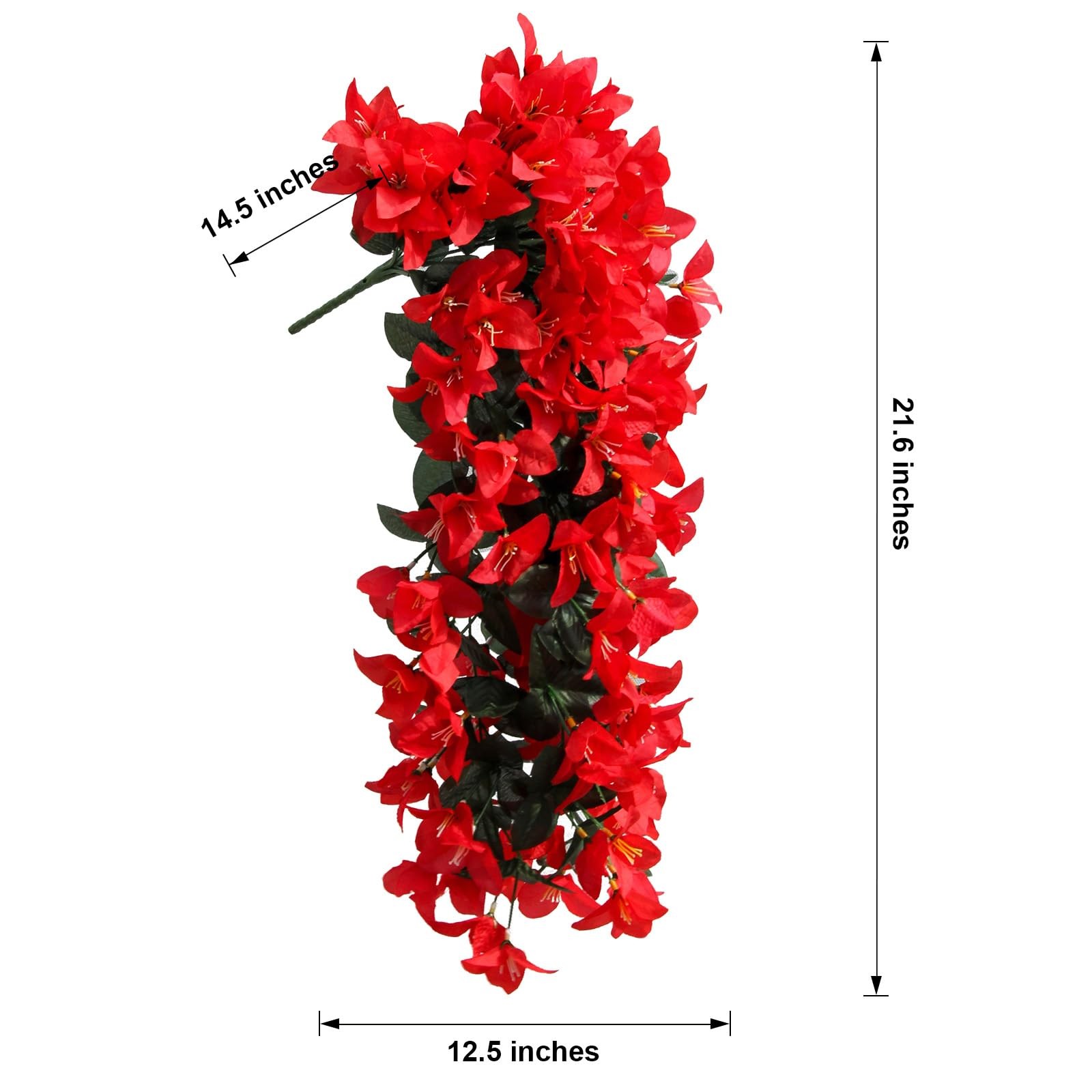 Faux Bougainvillea Artificial Flowers Plants for Outdoor Outside Summer UV Re…