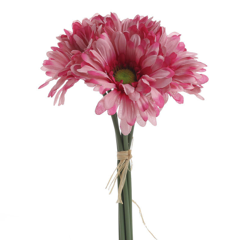 Set of 2 Pink Artificial Gerbera Daisy 11-1/4″ Floral Bundles