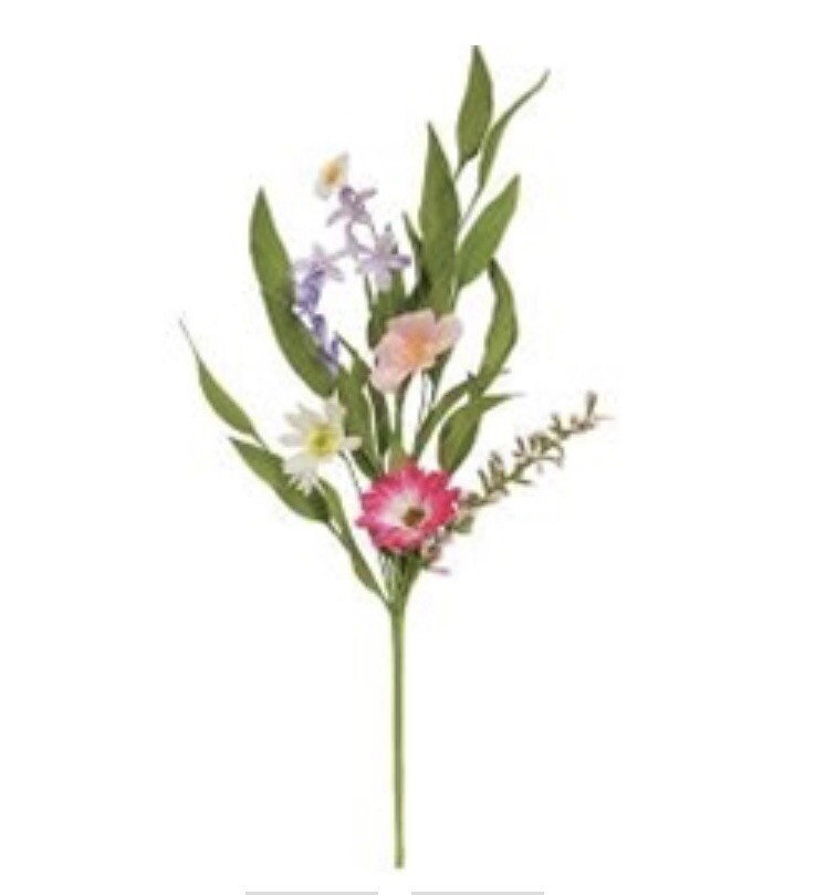 Spring Festival Flower & Herb Pick, 20” Bundle Of 3