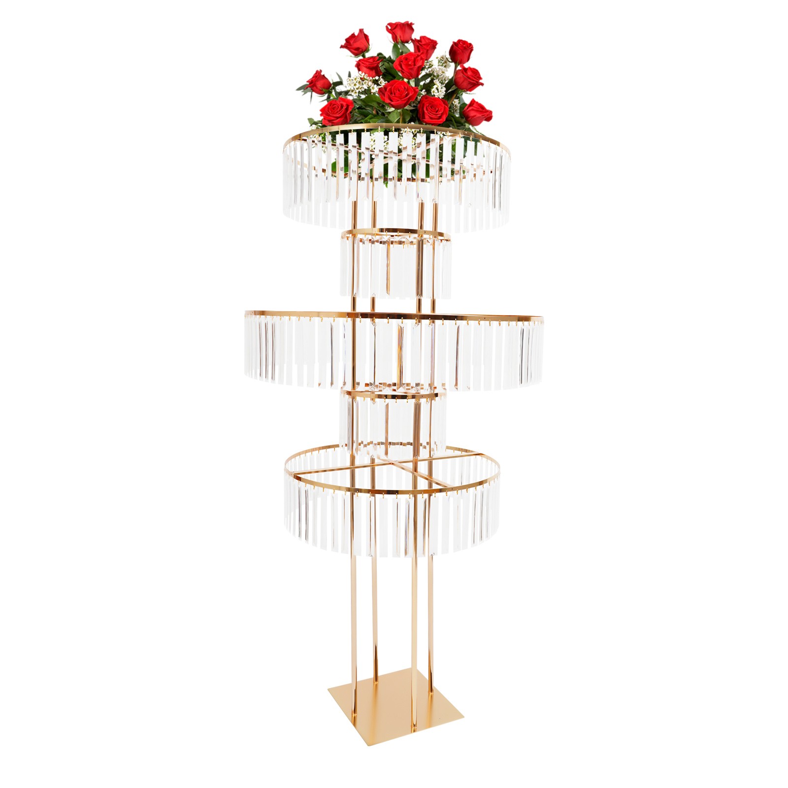 Metal Pedestal Stand 5.09ft Height Wedding Flower Stand Wedding Pedestal Stand